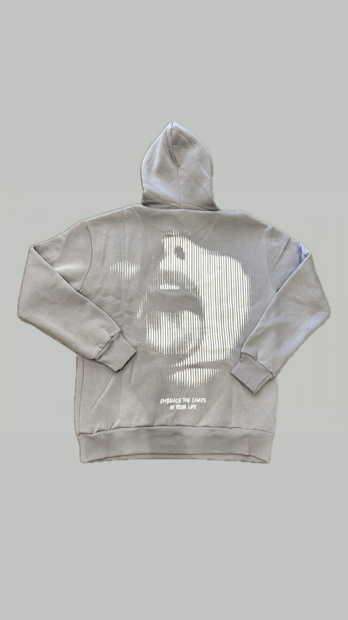 FELPA GRIGIA CON STAMPA