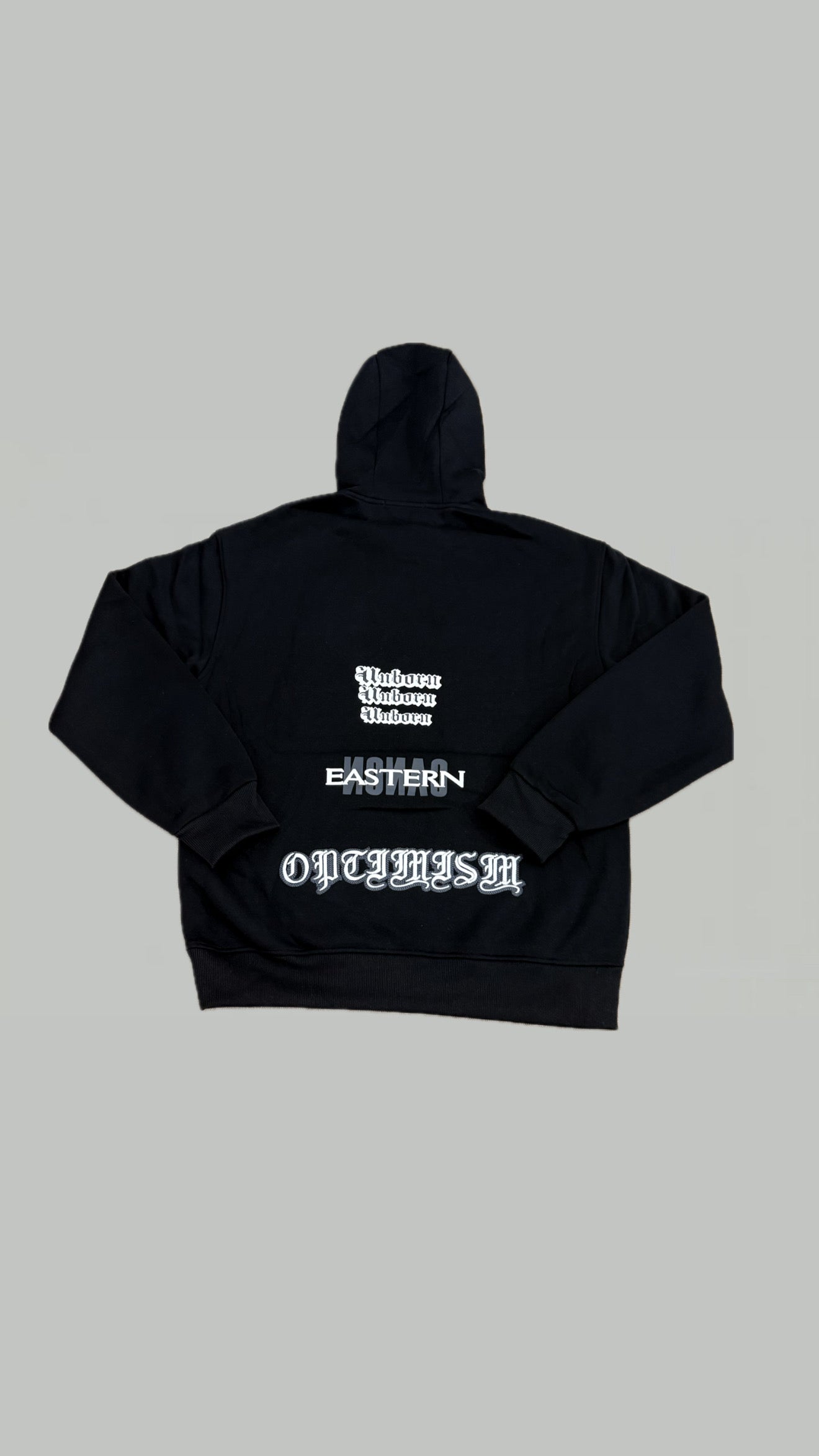 FELPA NERA CON STAMPA