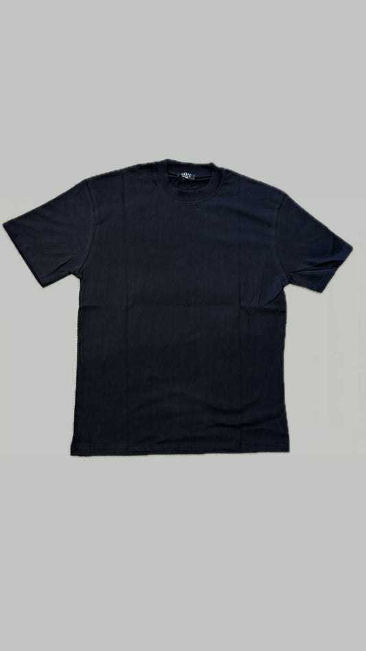 T-SHIRT NERA CON STAMPA BIANCA